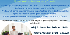 SREČANJE PODJETNIKOV IN BREZPLAČNO USPOSABLJANJE